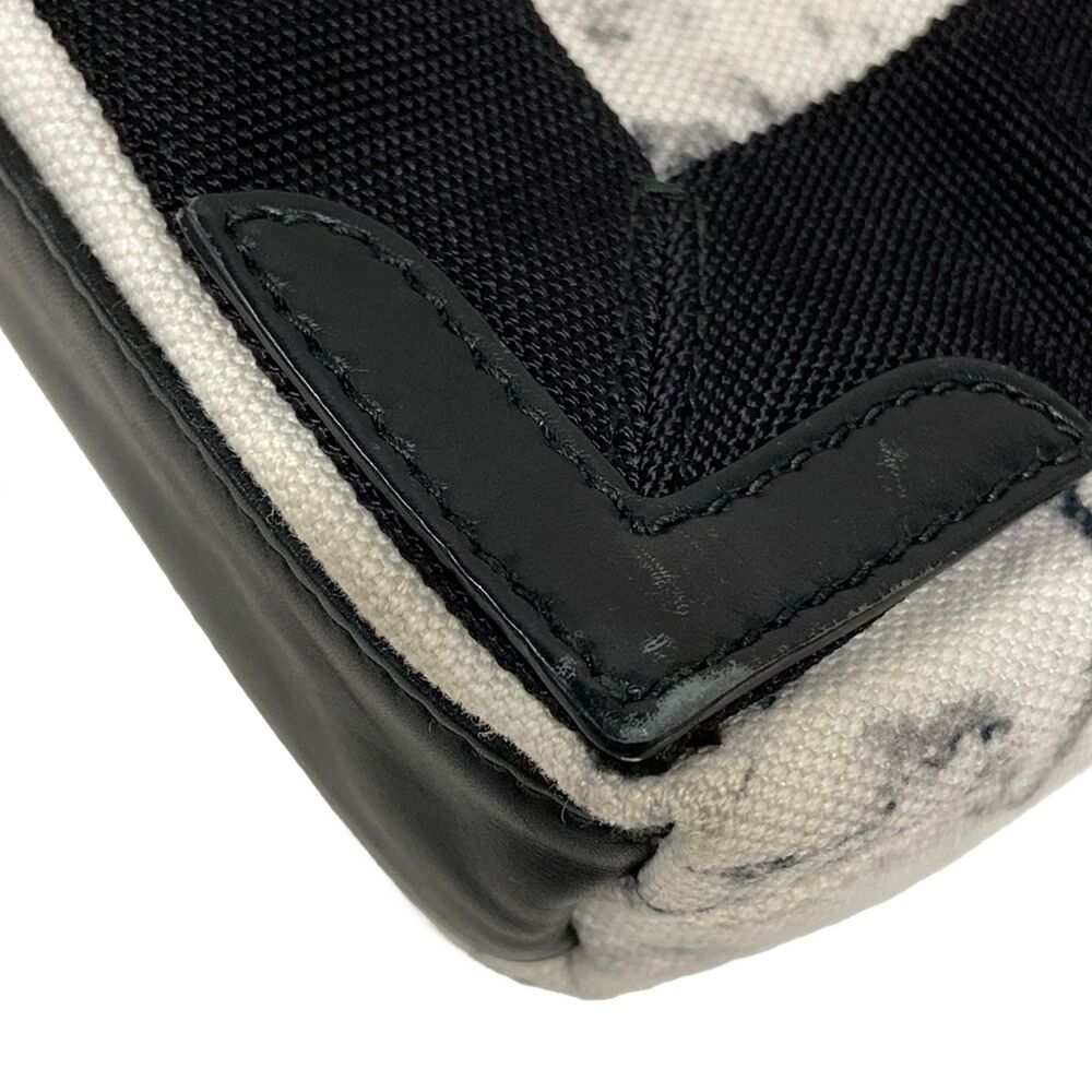 Balenciaga Navy Cabas XS Tote Bag 390346 White Black Canvas Leather - Picture 13 of 15